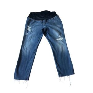 Isabel Maternity by Ingrid & Isabel Distressed Jeggings -‎ Women's Size 18